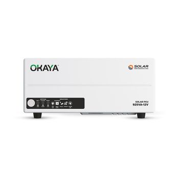 Okaya 925VA 12V PWM Solar PCU | TwinCharge Technology | True Sine Wave Off-Grid Inverter
