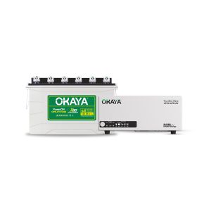 Okaya Advanced Inverter & Battery Combo | ATSW 1175 12V UPS/Inverter (925VA) with Advanced True Sine Wave technology & PowerON OPSJT17048 140Ah/12V Advanced SJT Battery | For Home, Office & Shops